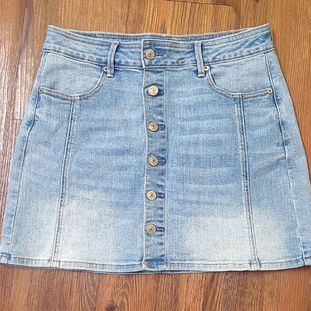 American Eagle Outfitters‎ Blue Mini A-line Skirt used good condition.
